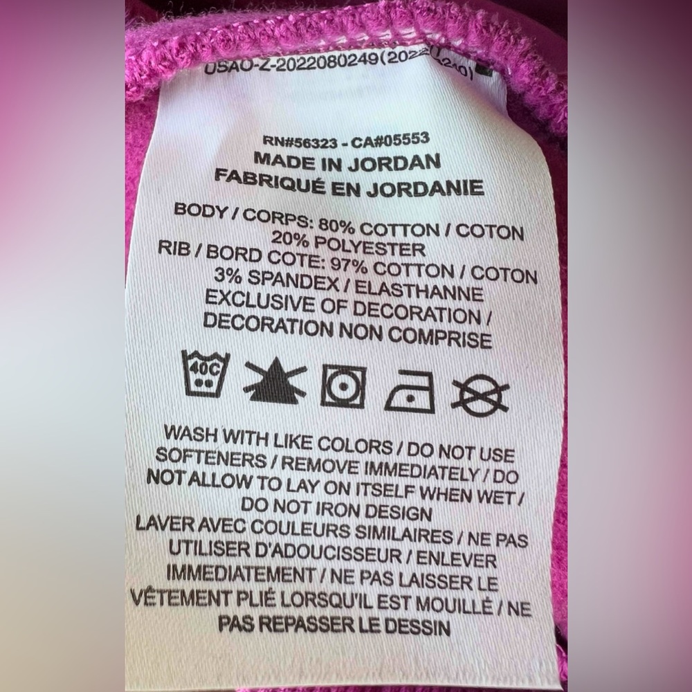 Nike - Kids  - Large - NWT - Fuchsia Hoodie - Oversized Fit - Picture 11 of 13